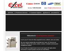 Tablet Screenshot of excelbusiness.ca